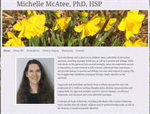 Tablet Screenshot of michellemcatee.com